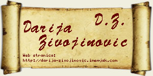 Darija Živojinović vizit kartica